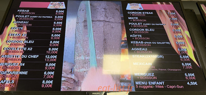 King Kebab — carte page 1