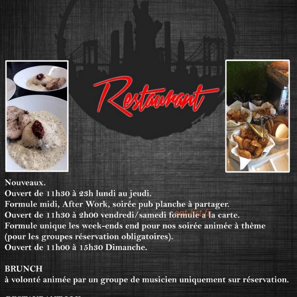 LLK restaurant — carte page 1