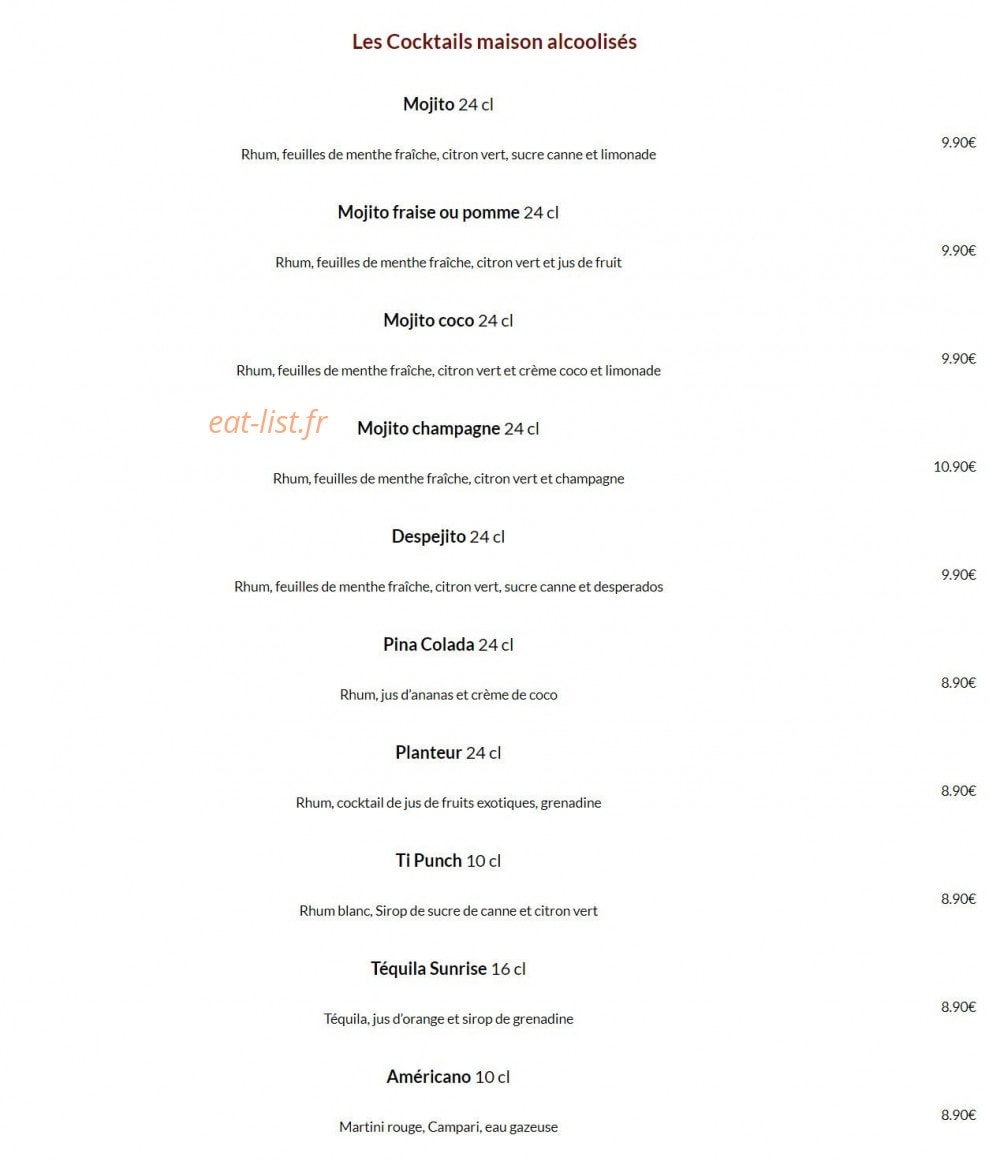 Tout le Monde à Table — carte page 6