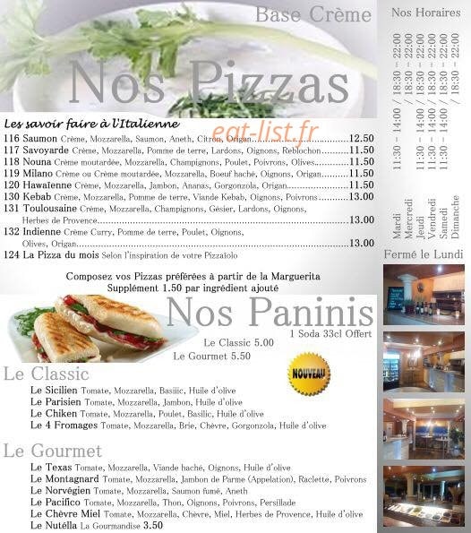 L'Origan Pizza — carte page 2