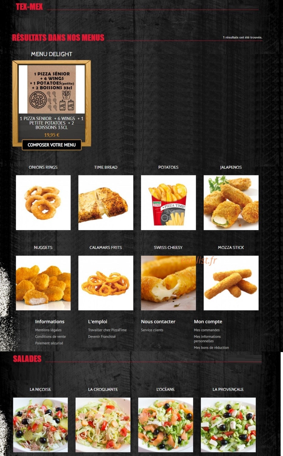 pizza Time's — carte page 5