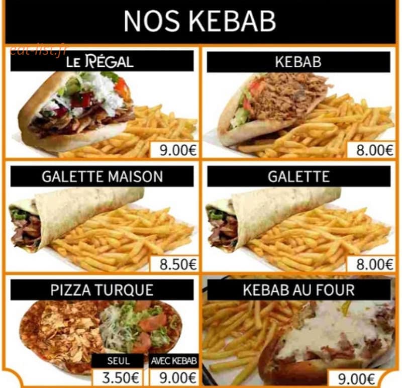 Le Régal — carte page 4
