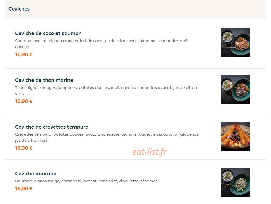 Sushi Bar — carte page 6