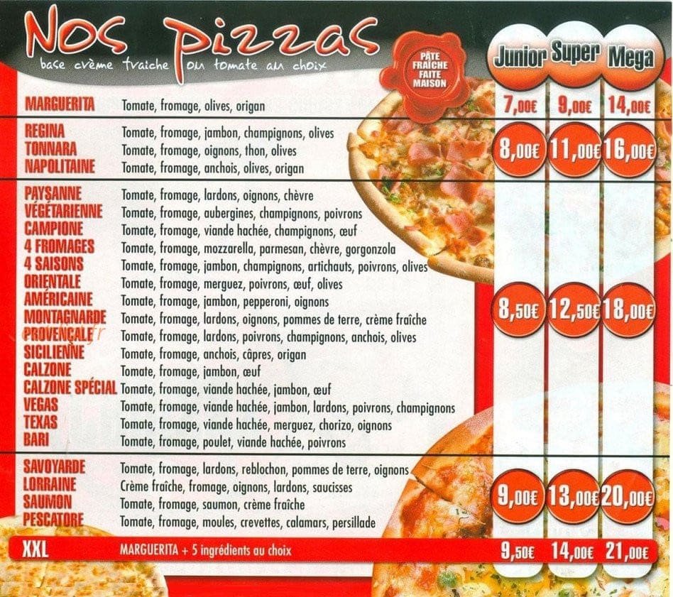 Croissy pizza — carte page 3