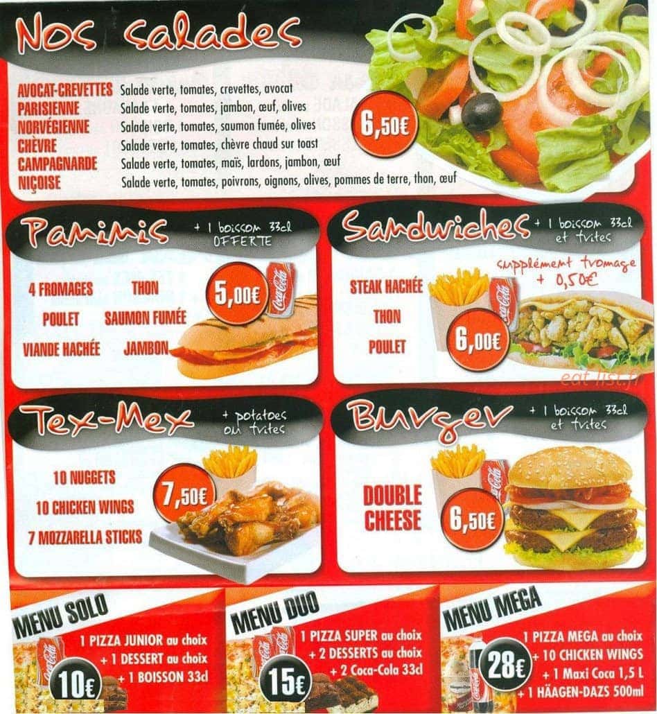 Croissy pizza — carte page 4