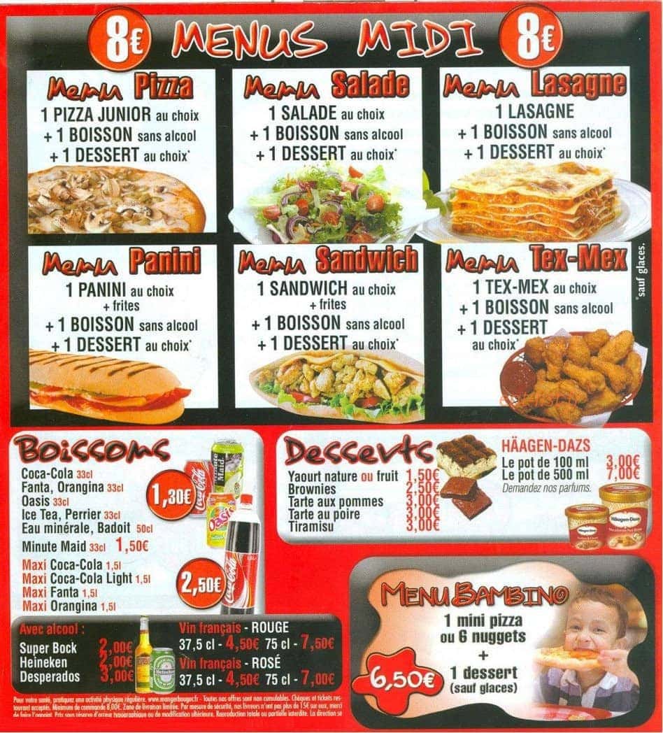 Croissy pizza — carte page 2