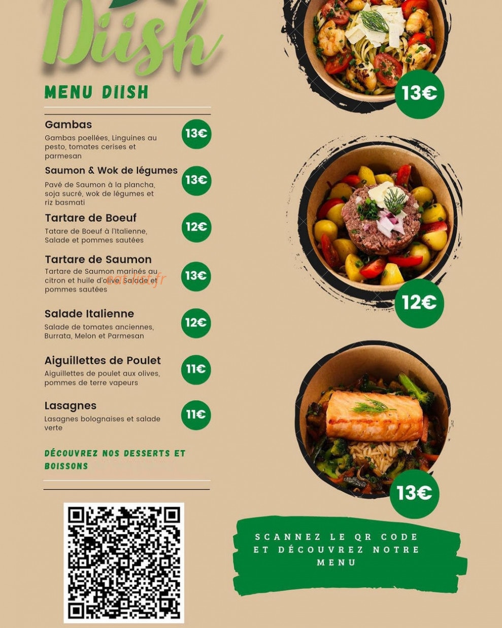Diish — carte page 1