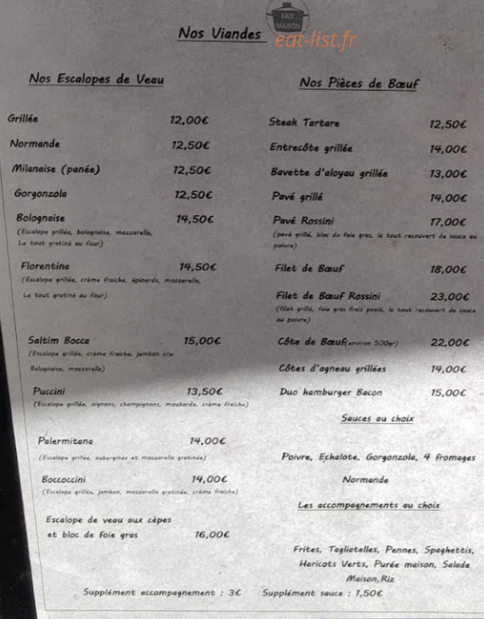 L'Olivier — carte page 1