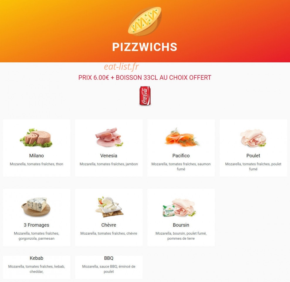 Pizza House — carte page 6