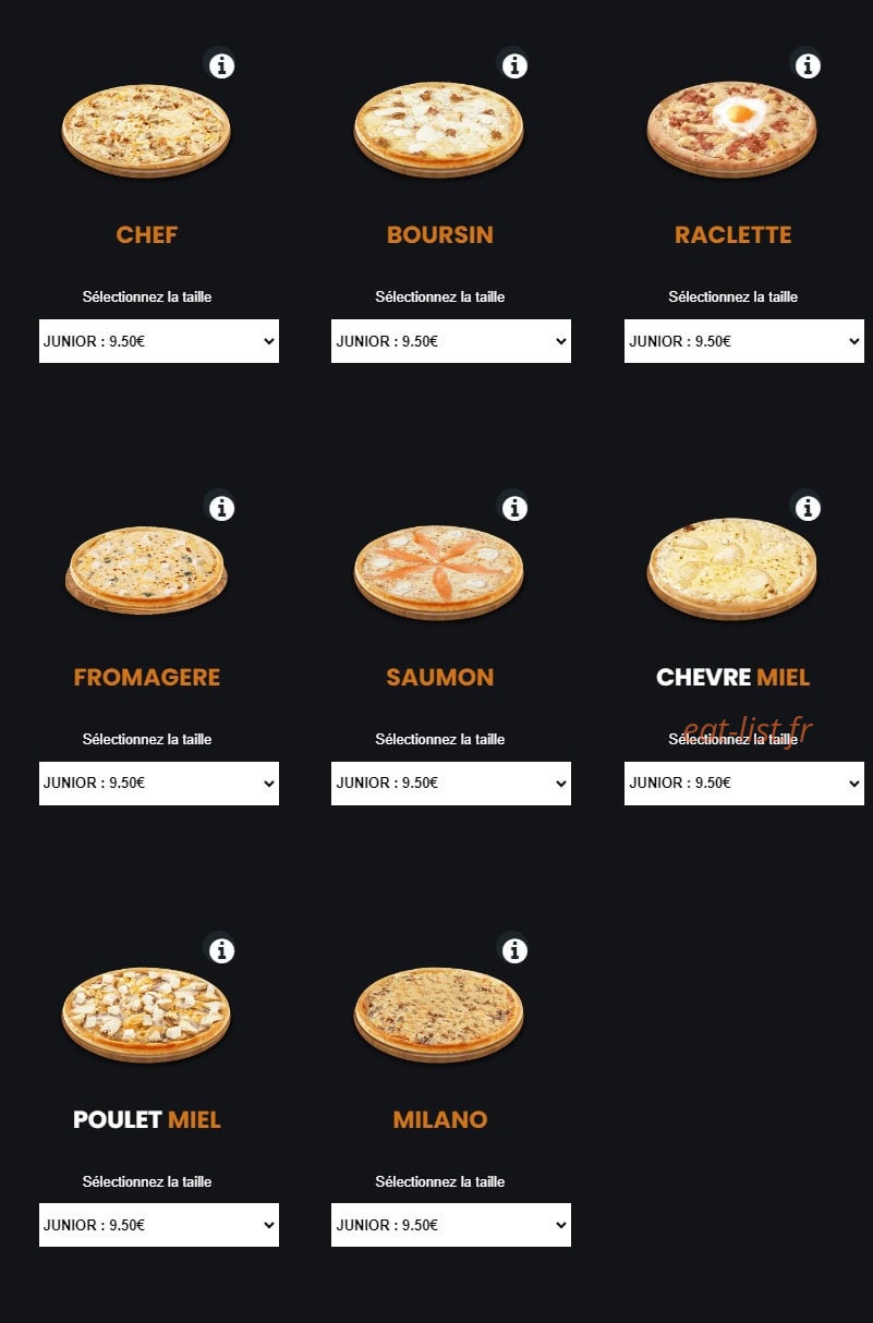 Milano Pizza — carte page 10
