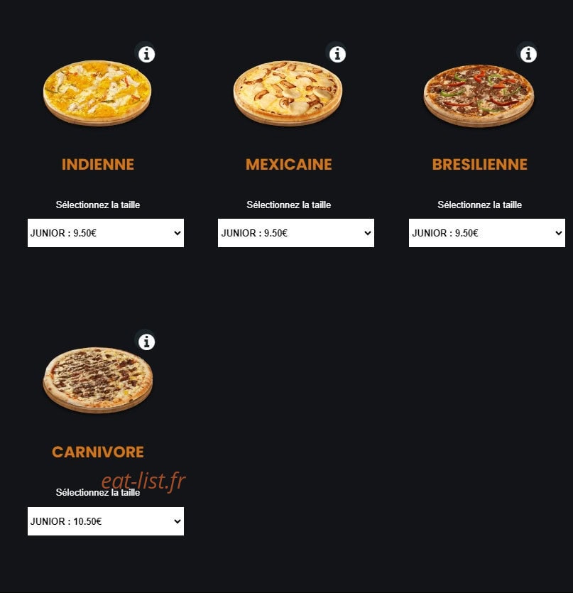 Milano Pizza — carte page 8