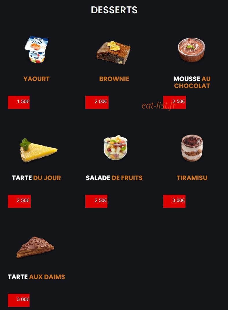 Milano Pizza — carte page 20