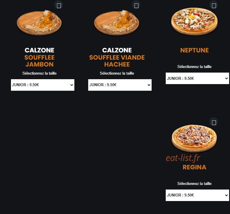 Milano Pizza — carte page 4