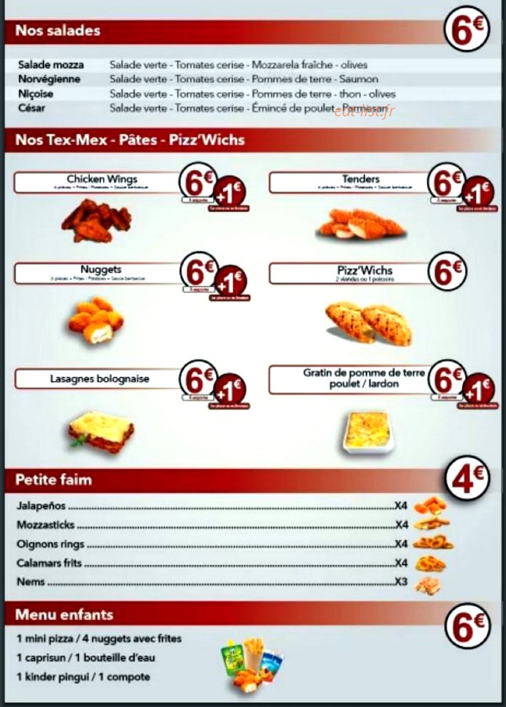 Bella Pizza — carte page 3