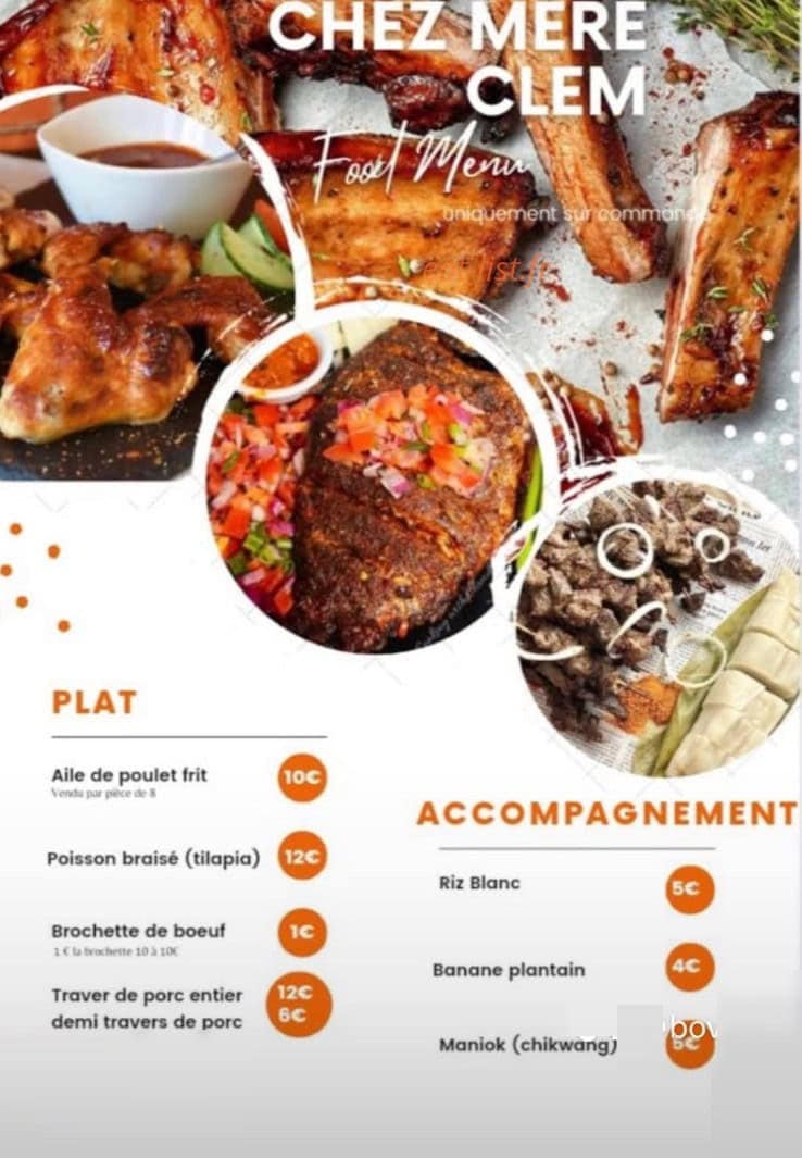 Chez Mereclem — carte page 1
