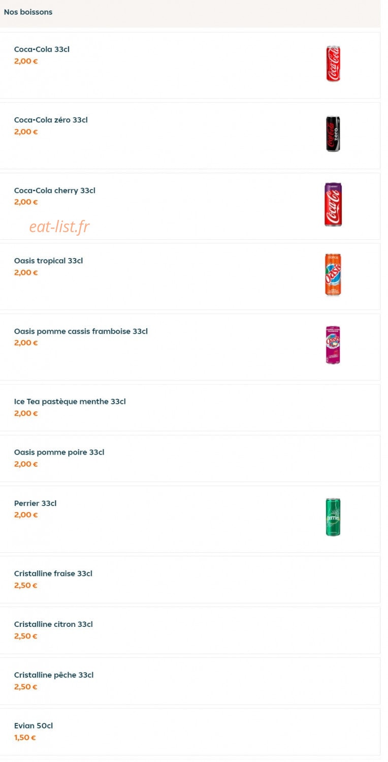 Chic'N tasty — carte page 2
