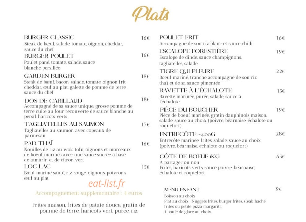 Garden Coffee — carte page 2