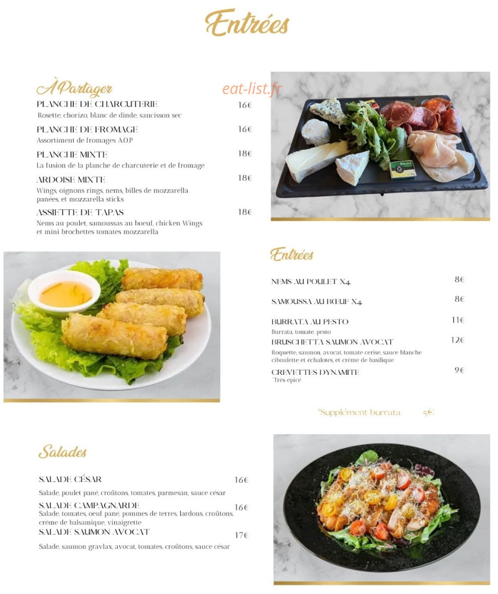 Garden Coffee — carte page 1