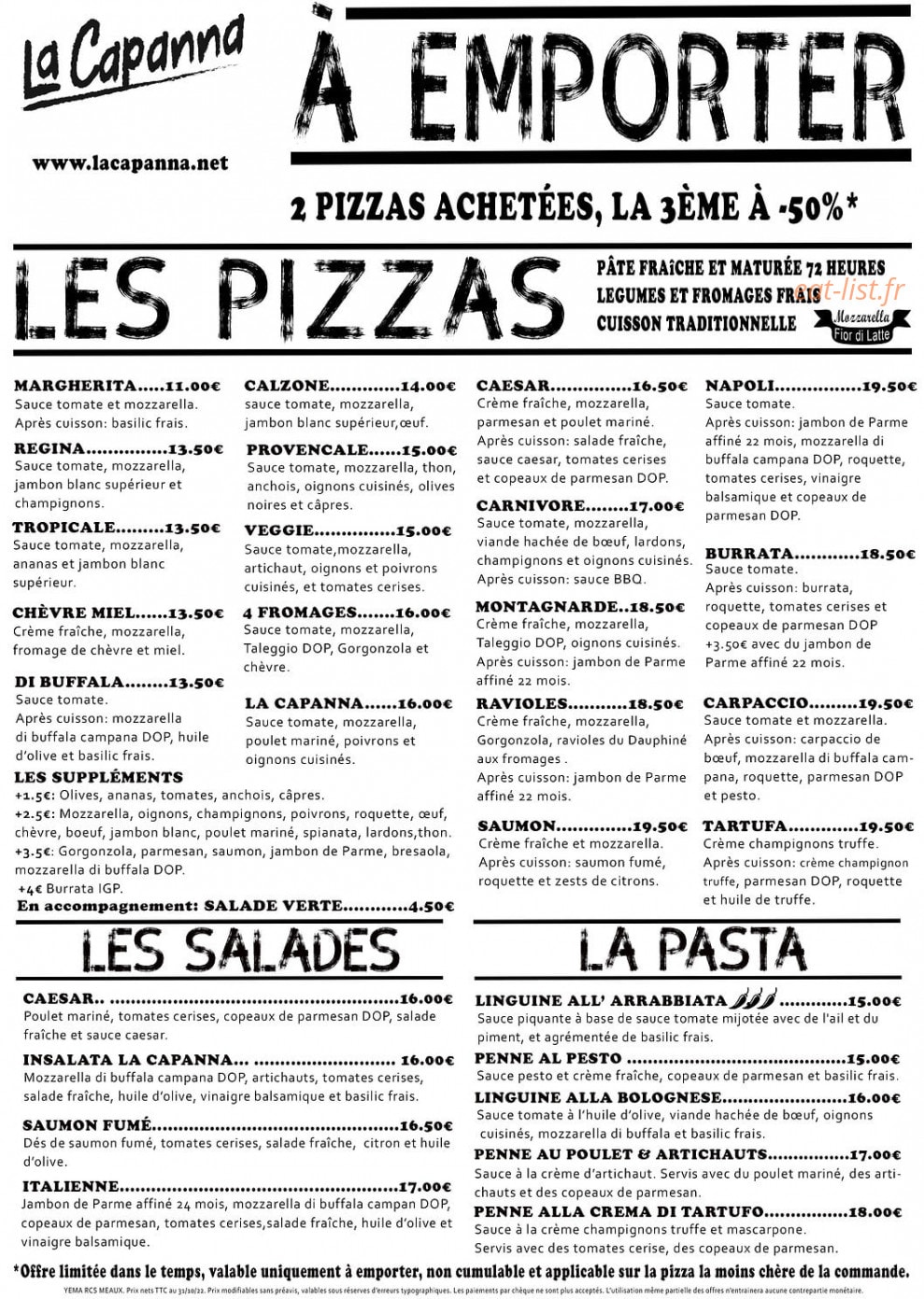 La Capanna — carte page 5