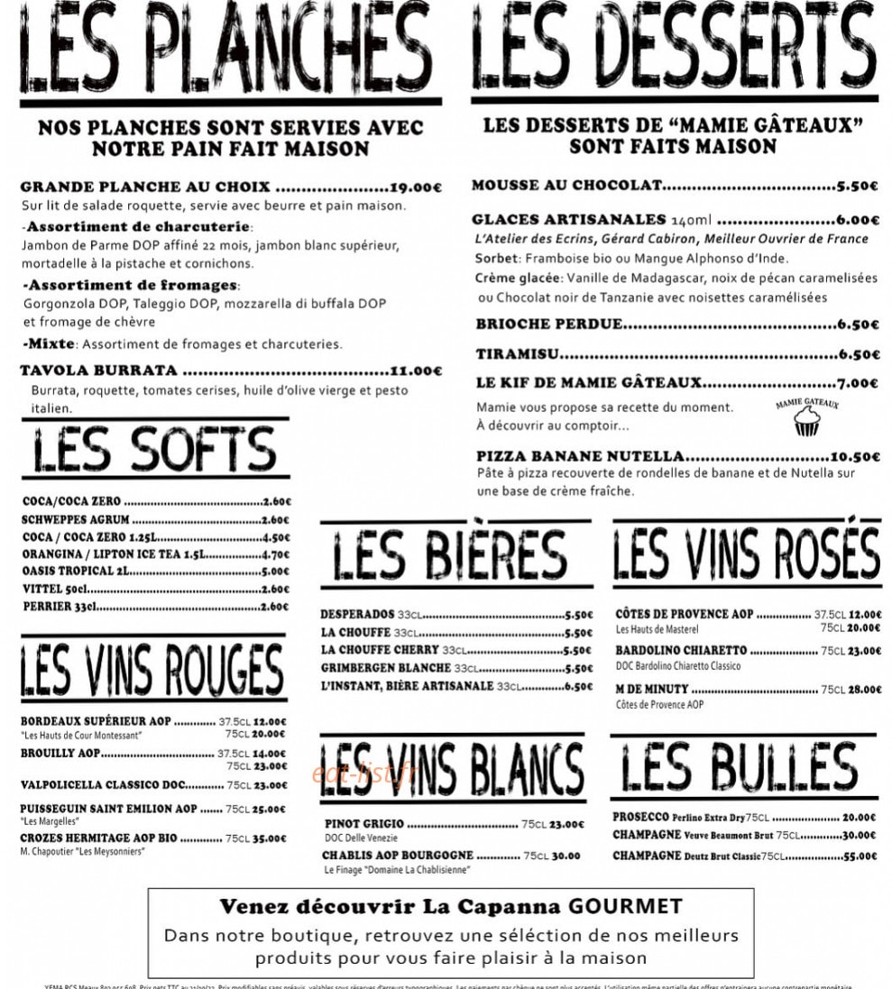 La Capanna — carte page 6