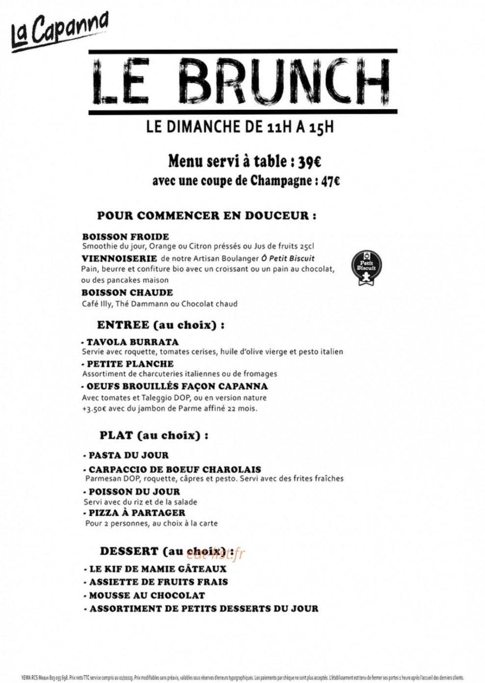 La Capanna — carte page 4