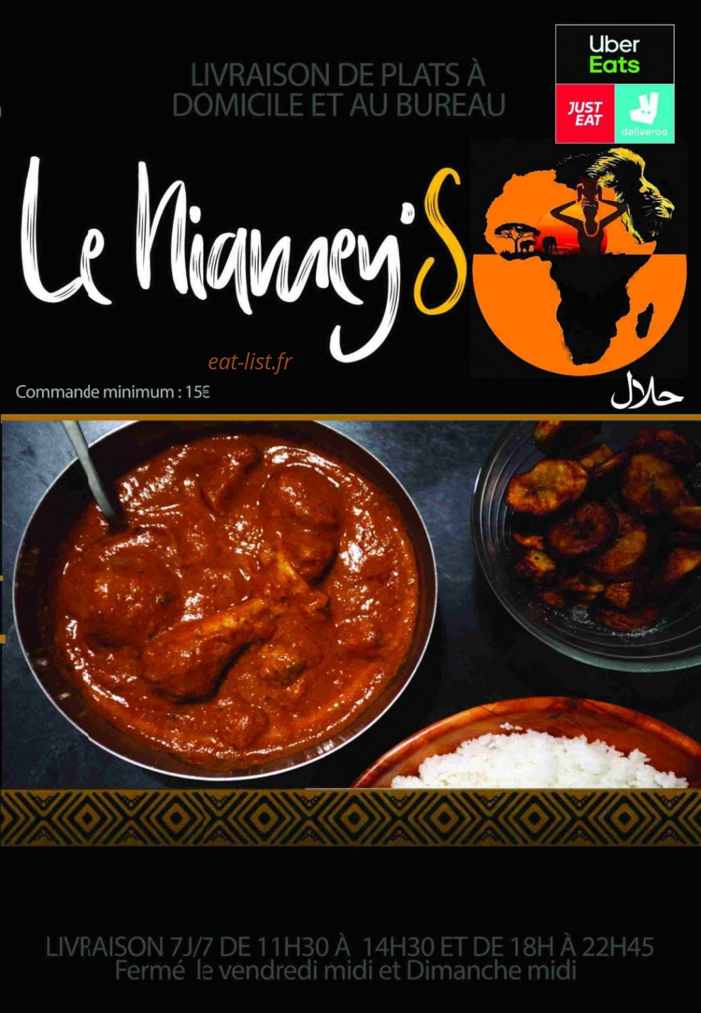 Le Niamey's — carte page 1