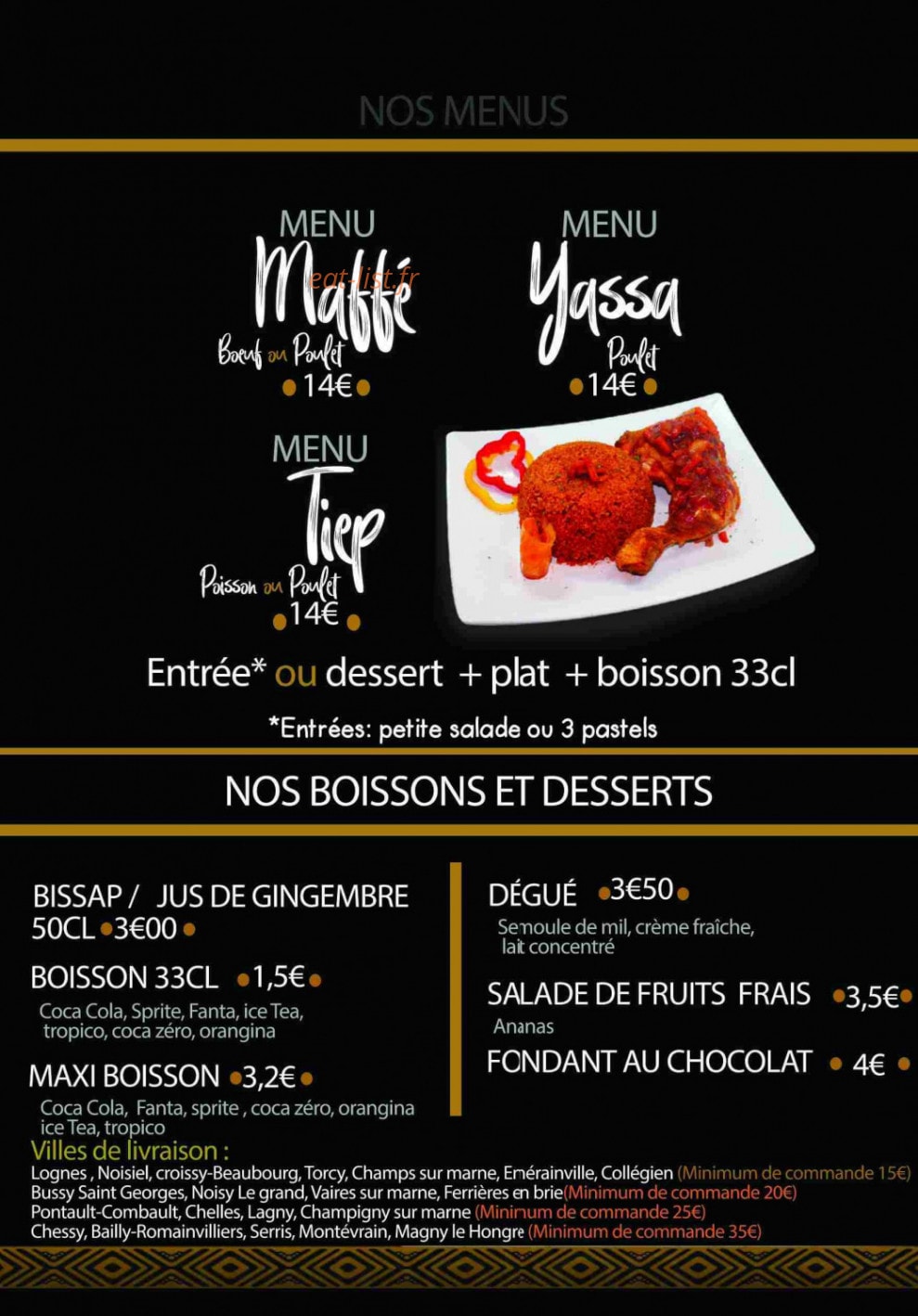 Le Niamey's — carte page 4