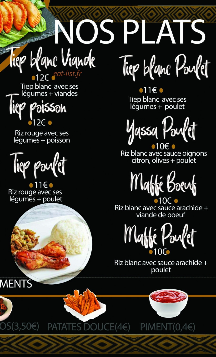 Le Niamey's — carte page 3