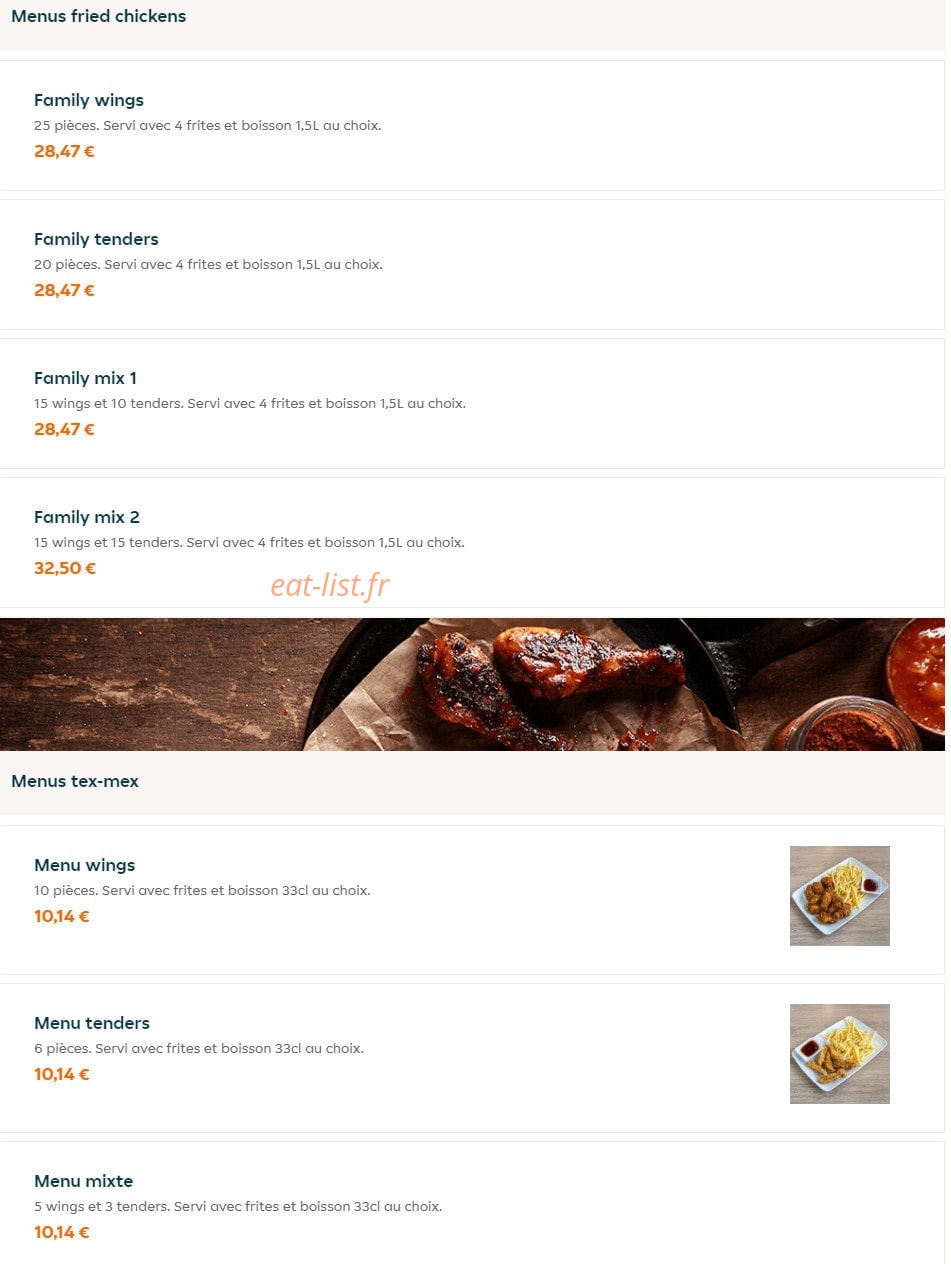 Chic & Naan — carte page 1