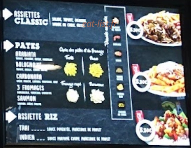 Chiken Time's — carte page 1