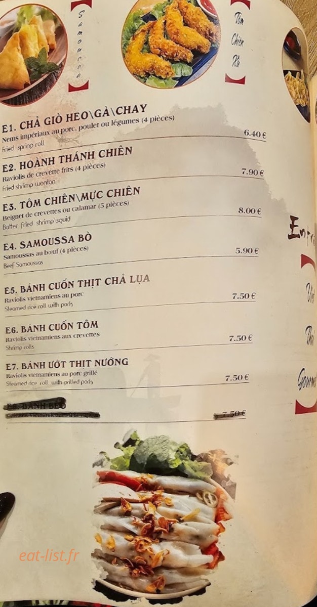 Viet Thai Gourmet — carte page 1