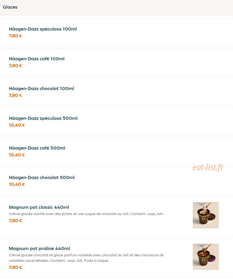 Burger D'Lys — carte page 12