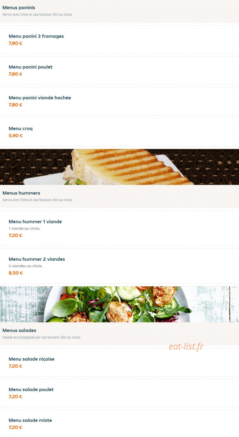 Burger D'Lys — carte page 4