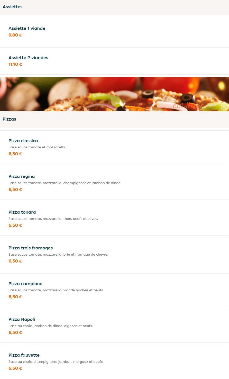 Burger D'Lys — carte page 5