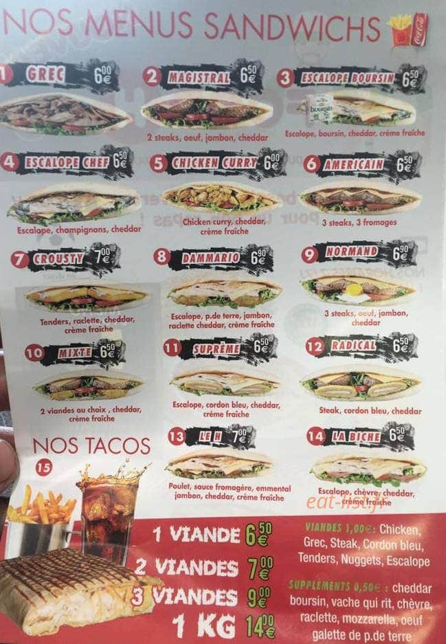 FoodH — carte page 2