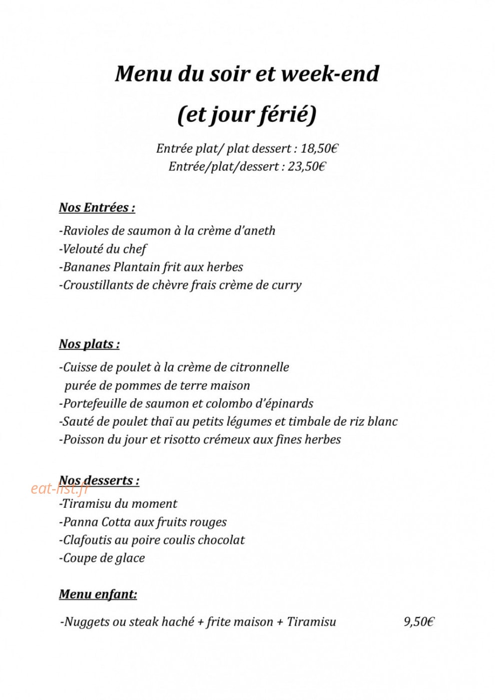 Le Continental — carte page 2