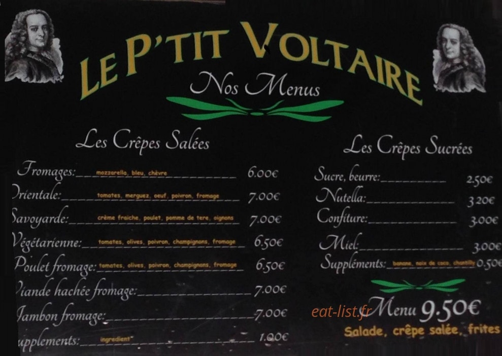 Le P'tit Voltaire — carte page 1