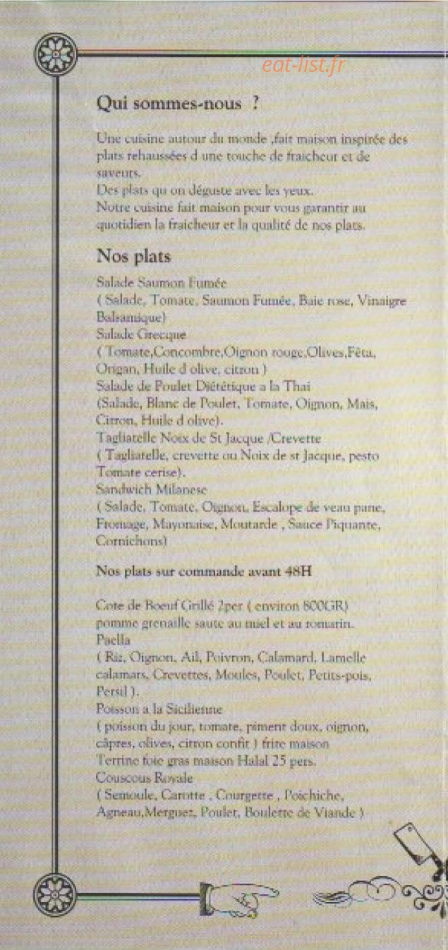 Le Petit Lys — carte page 3
