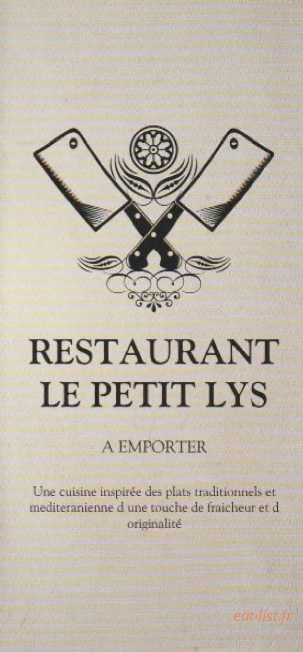 Le Petit Lys — carte page 1