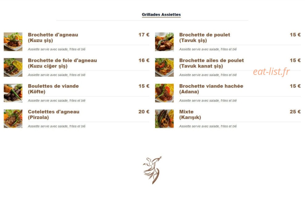 Mevlana etliekmek Grill — carte page 3