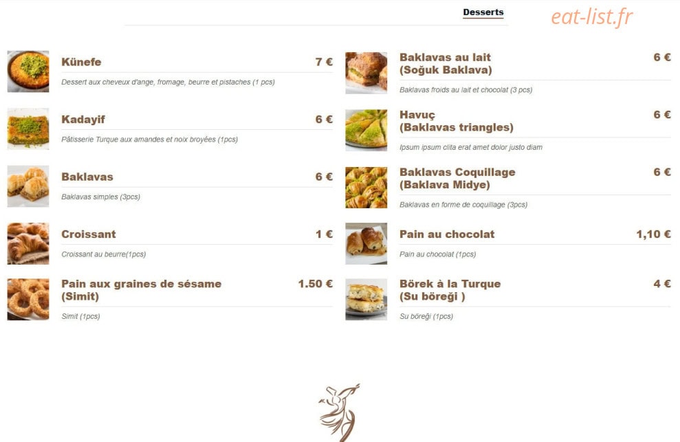 Mevlana etliekmek Grill — carte page 5
