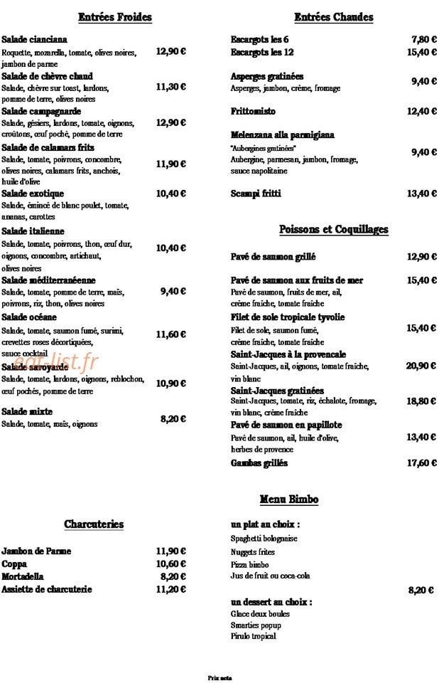 Pizza Sicilia — carte page 5