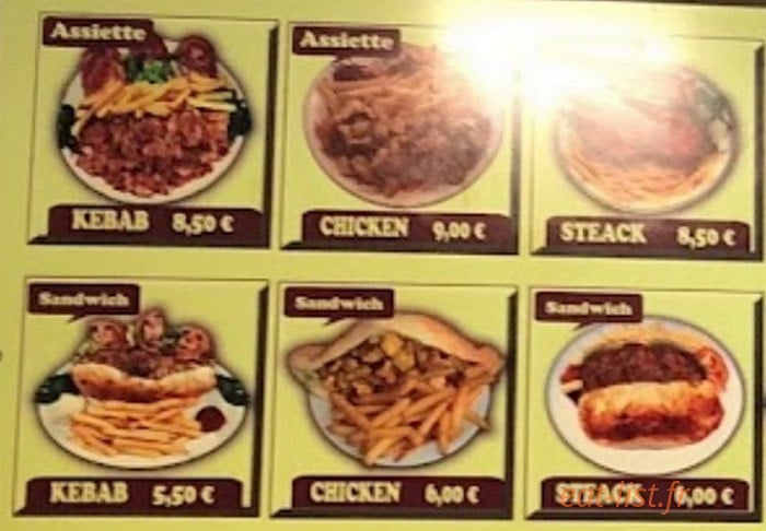 Restaurant Ezo — carte page 1