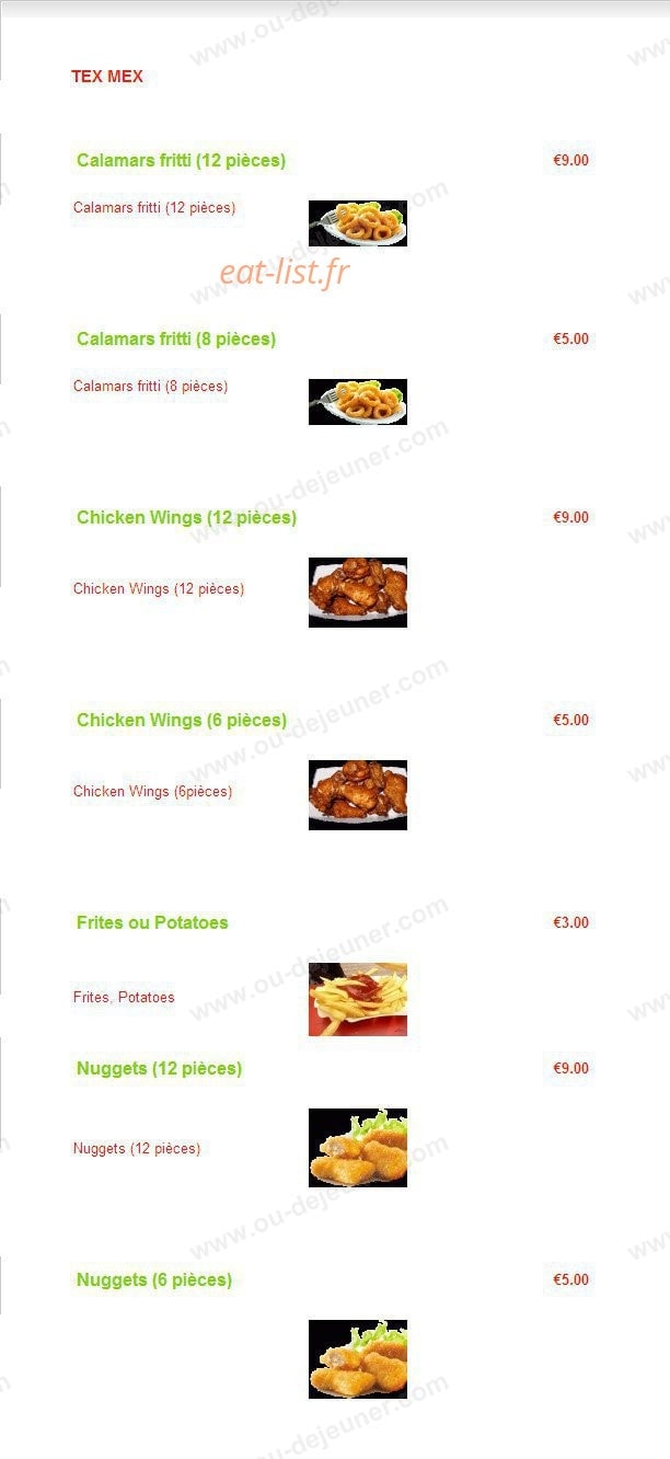 Subito Pizza — carte page 6