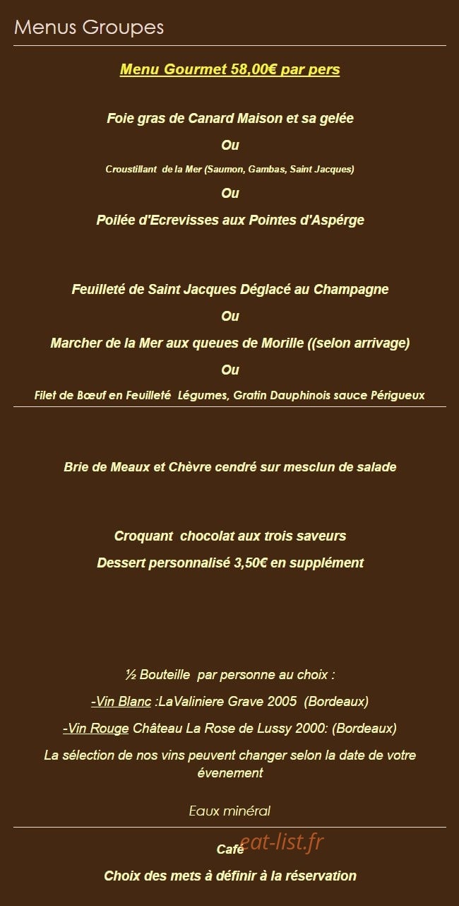 Auberge des charmettes — carte page 7