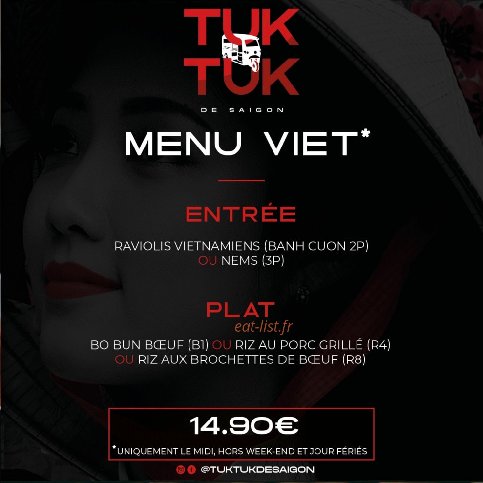 Le Tuk Tuk de Saïgon — carte page 2