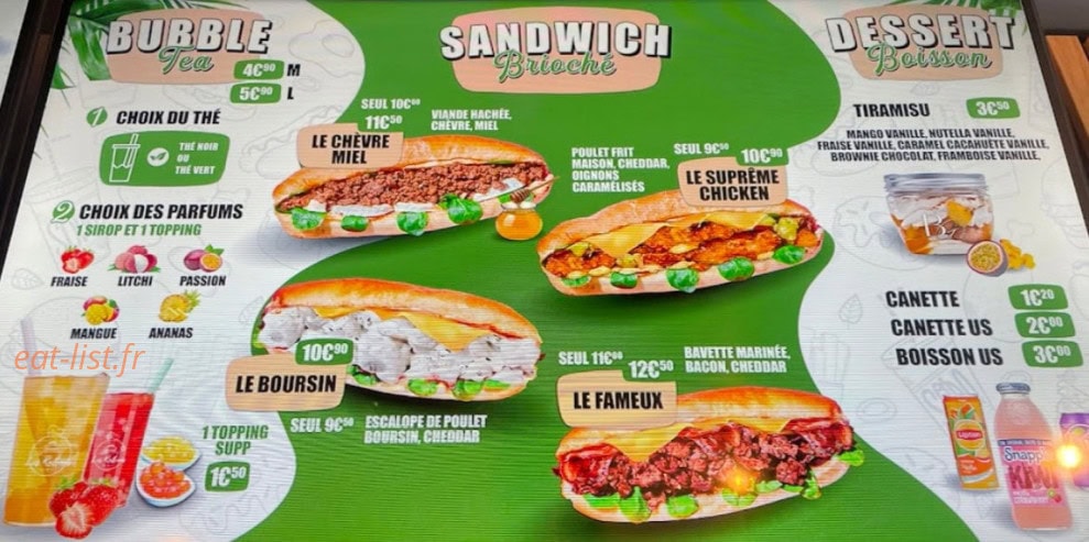 Les raffinés — carte page 1