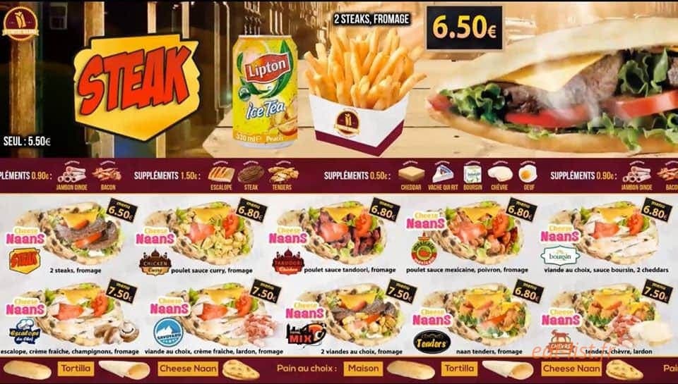 O'Cheese Naans — carte page 2