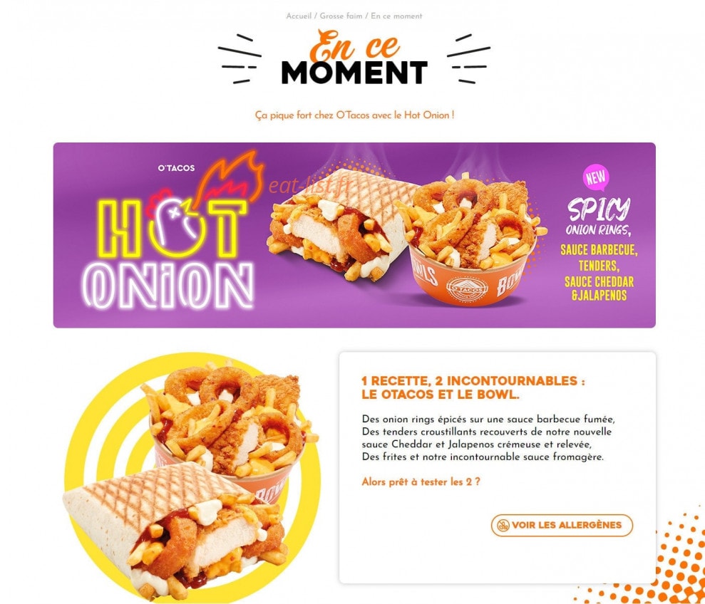 O'Tacos — carte page 4