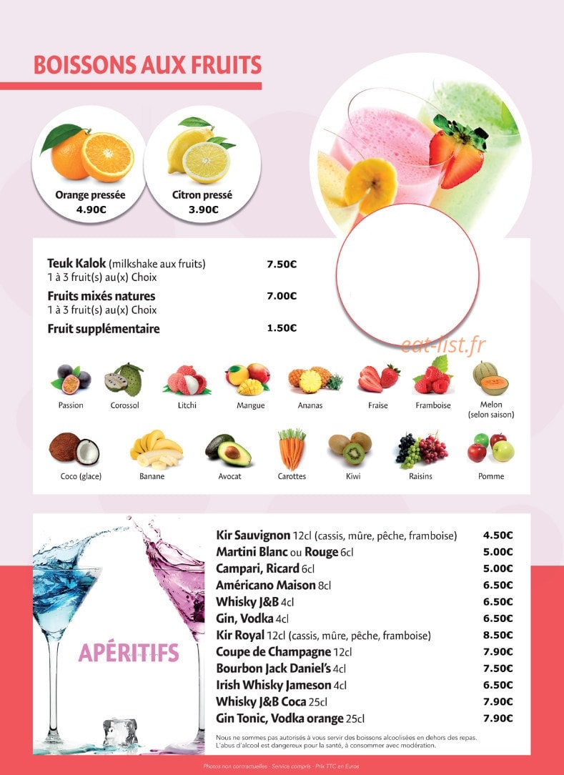 Saveur du Monde — carte page 2